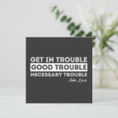 John Lewis - Good Trouble Quote Kaart (Staand voorkant)