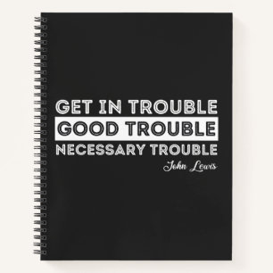 John Lewis - Good Trouble Quote Notitieboek