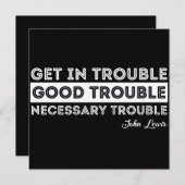 John Lewis - Good Trouble Quote Save The Date (Voorkant / Achterkant)