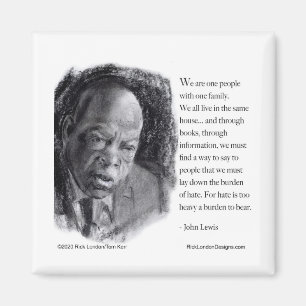 John Lewis & Mooie Portret Citaten  Magneet