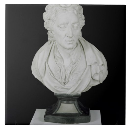 John Locke (1632-1704) (gips) Tegeltje (Voorkant)
