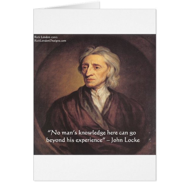 John Locke Kennis/Ervaring Citaat (Voorkant)