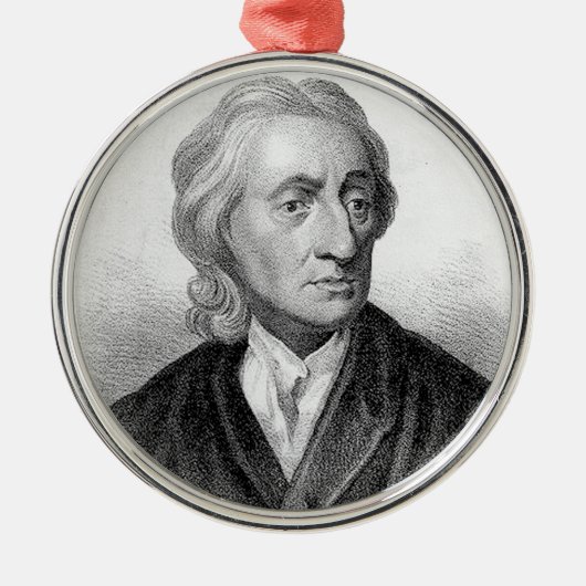 John Locke Metalen Ornament (Voorkant)