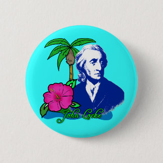 John Locke op een woestijneiland Ronde Button 5,7 Cm