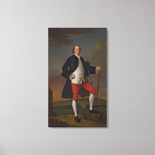 John Manners, Marquess of Granby, 1745 Canvas Afdruk (Voorkant)