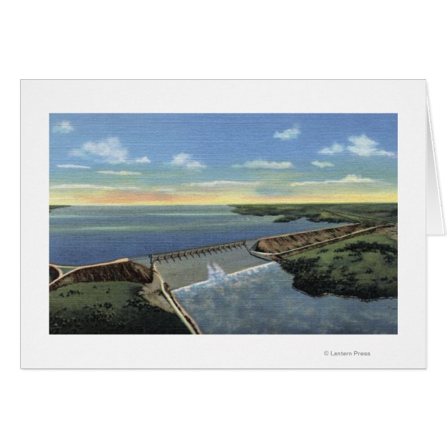 John Martin (Caddoa) Dam door Arkansas (Voorkant Horizontaal)