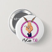 John McCain'08 Ronde Button 5,7 Cm (Voorkant /achterkant)