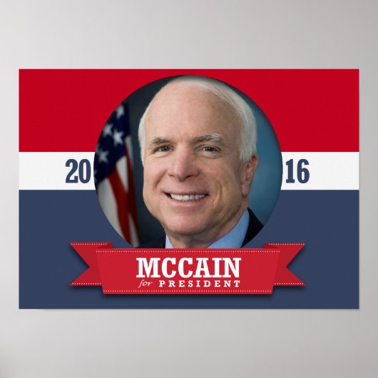JOHN MCCAIN 2016 POSTER (Voorkant)