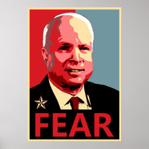 John McCain - Angst Poster