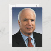 John McCain Briefkaart (Voorkant / Achterkant)