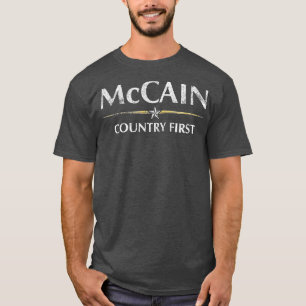 John McCain Country First Kijk Hero Memor T-shirt
