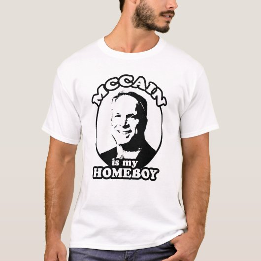 John McCain is mijn huiszoontje T-shirt / McCain 2 (Voorkant)