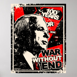 John McCain: Oorlog zonder einde bedreigd Poster