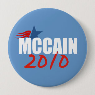 JOHN MCCAIN-verkiezingstandar Ronde Button 4,0 Cm