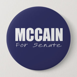 JOHN MCCAIN-verkiezingstandar Ronde Button 4,0 Cm