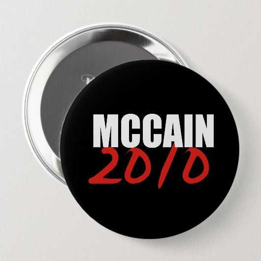 JOHN MCCAIN-verkiezingstandar Ronde Button 4,0 Cm (Voorkant /achterkant)