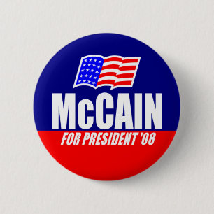 John McCain voor President 08 Button