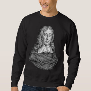 John Milton Portrait Line Art Author Writer Trui
