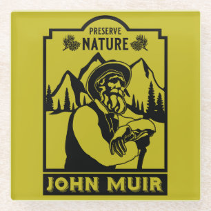 John Muir Day Glazen Onderzetter