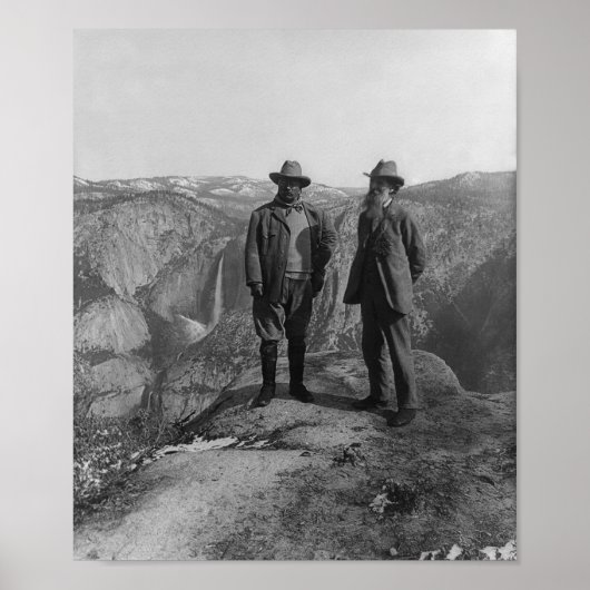 John Muir en Teddy Roosevelt Poster (Voorkant)
