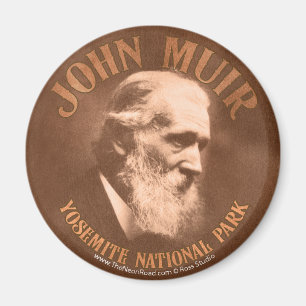 John Muir Magnet 1 ronde Magneet