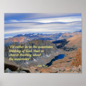 John Muir Quotation Poster (Voorkant)