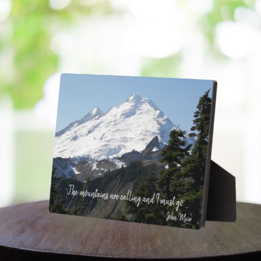 John Muir Quote Mountain Foto Fotoplaat