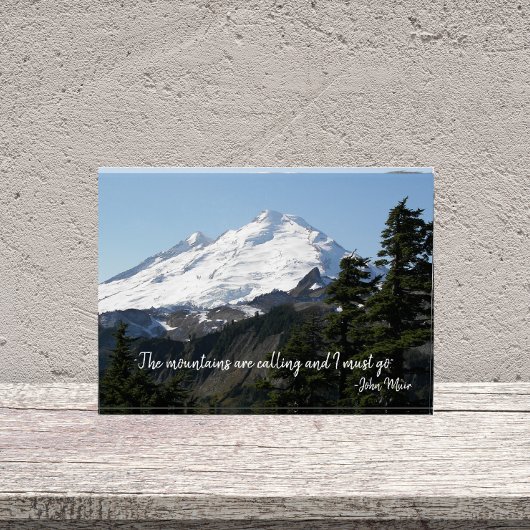 John Muir Quote Mountain Fotoblokken