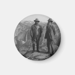 John Muir Teddy Roosevelt Yosemite National Park Magneet