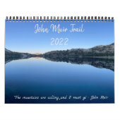 John Muir Trail 2022 Calendrier Original (Protection)
