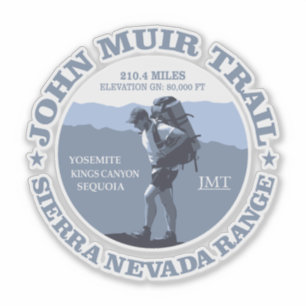 John Muir Trail (BG) Sticker