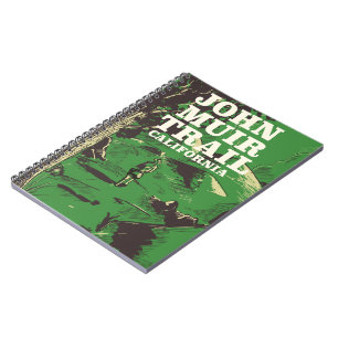 John Muir Trail California reisposter. Notitieboek