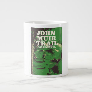 John Muir Trail Californië reisposter. Extra Grote Beker