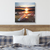 John Muir Trail Camp Sunrise - Sierra Nevada Canvas Afdruk (Insitu (Slaapkamer))