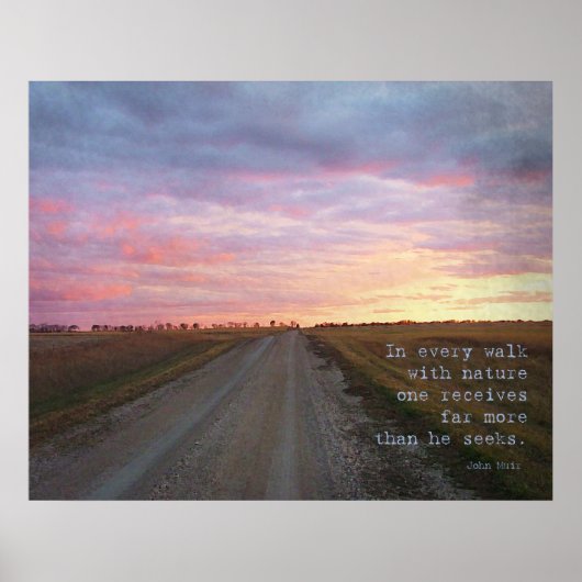 John Muir's Walk Poster (Voorkant)