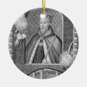 John of Gaunt, Duke of Lancaster (1340-99) na een Keramisch Ornament