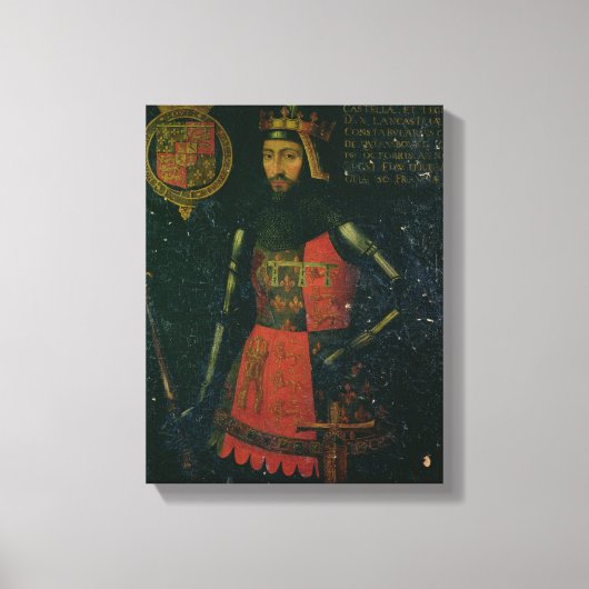John of Gaunt van Lancaster Canvas Afdruk (Voorkant)