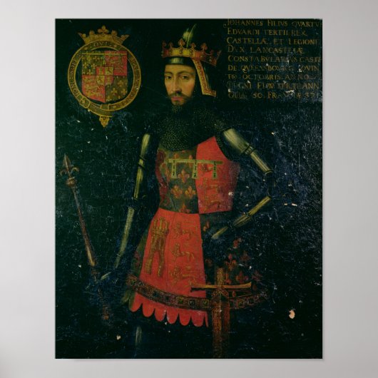 John of Gaunt van Lancaster Poster (Voorkant)
