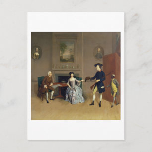 John Orde, with his wife Anne, and his eldest Son, Briefkaart