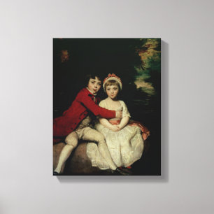 John Parker en zijn zus Theresa, 1779 Canvas Afdruk