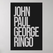 John Paul George Ringo Poster (Voorkant)