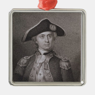 John Paul Jones (1747-92), gegraveerd door James B Metalen Ornament