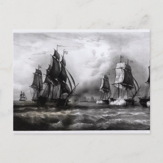 John Paul Jones's 'Ranger' Ship, 1793 Briefkaart (Voorkant)