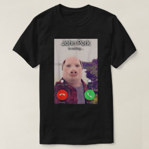 John Pork roept het T-shirt van Meme