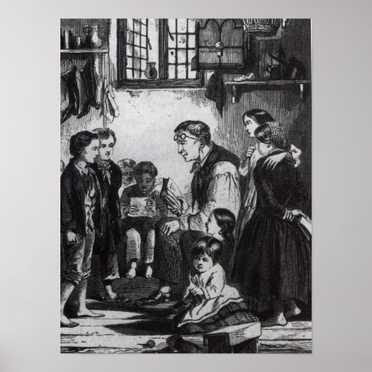 John Pounds geeft kinderen thuis les Poster (Voorkant)