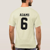 John Quincy Adams "6" T-shirt (Achterkant)