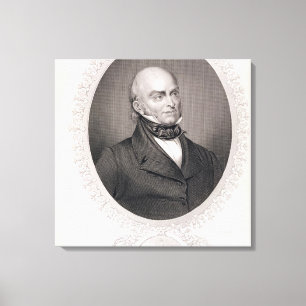 John Quincy Adams Canvas Afdruk