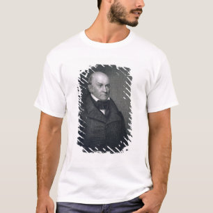 John Quincy Adams, gegraveerd door John Wesley Par T-shirt