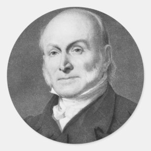 John Quincy Adams Ronde Sticker