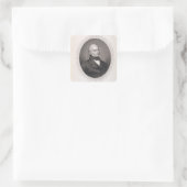 John Quincy Adams Vierkante Sticker (Tas)